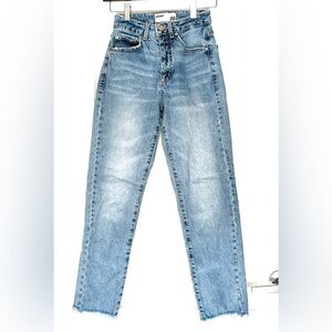 Garage Light Wash Relaxed Straight Leg Jeans Sz 00 Y2K Baggy Mom Jeans 90s Style